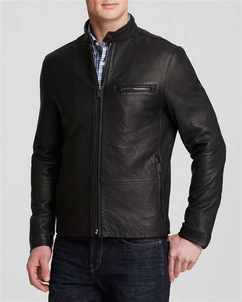 michael kors leather racer jacket.